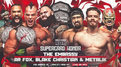 The Embassy VS Metalik, Blake Christian & AR Fox - ROH 6-Man Tag Championship (Full Match)