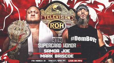 Samoa Joe VS Mark Briscoe - ROH World Television Championship (Full Match)