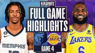 LAKERS VS GRIZZLIES GAME 4 PLAYOFFS 2023