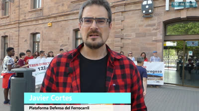 CONCENTRACIÓN EN LA ESTACIÓN DE TERUEL 28 ABRIL