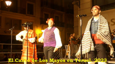 CANTO DE LOS MAYOS EN TERUEL 2023 .PLAZA DEL TORICO