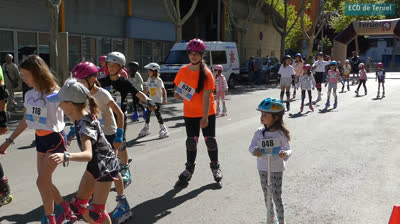 Resumen de la quinta "Patinada por la Salud" celebrada esta mañana en Teruel