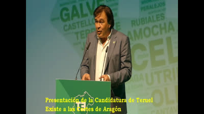Presentación de la Candidatura de Teruel Existe a las Cortes de Aragón