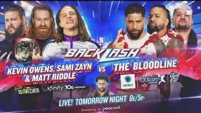 Sami Zayn, Kevin Owens & Matt Riddle vs The Bloodline (Full Match)