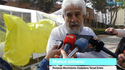 EL PRTAVOZ DE TERUEL EXISTE MANOLO GIMENO SOBRE LA CAMA LITERA