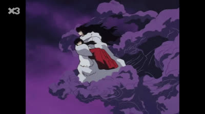 Inuyasha Cap 032 // La Kikyo i l'Inuyasha caiguts en l'ànima maligna