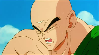 Bola de drac Z Cap153 // No emetis més triangles d'energia mortal, Ten Shin, o moriràs