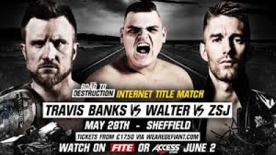 Walter vs Zack Sabre Jr vs Travis Banks - Defiant Road To Destruction
