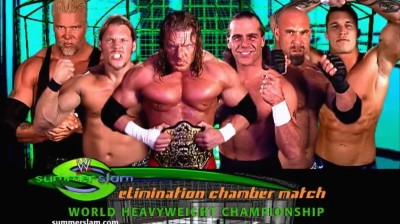 World Heavyweight Championship Elimination Chamber Match - SummerSlam 2003 (Full Match)