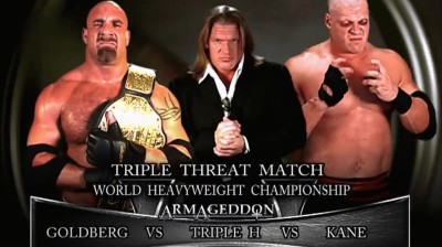 Goldberg vs Triple H vs Kane - Armageddon 2003 (Full Match)